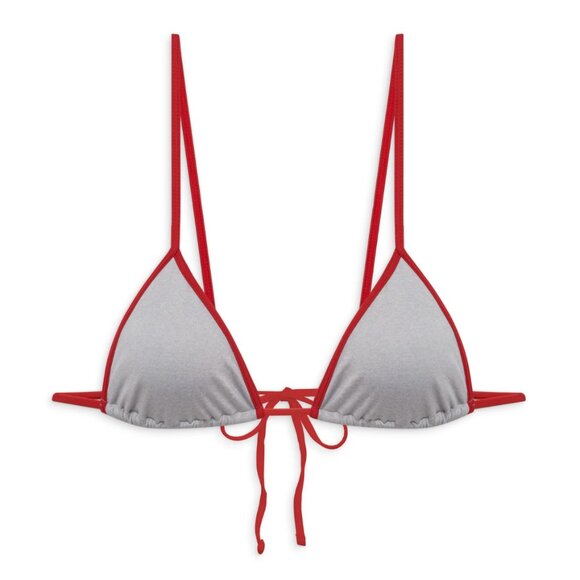 Frankies Bikinis LUMIA Triangle Bralette Bikini Top -Cherry Mint - Picture 7 of 9